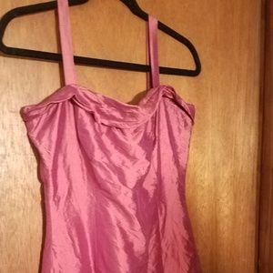 Rose Silk Slip Dress